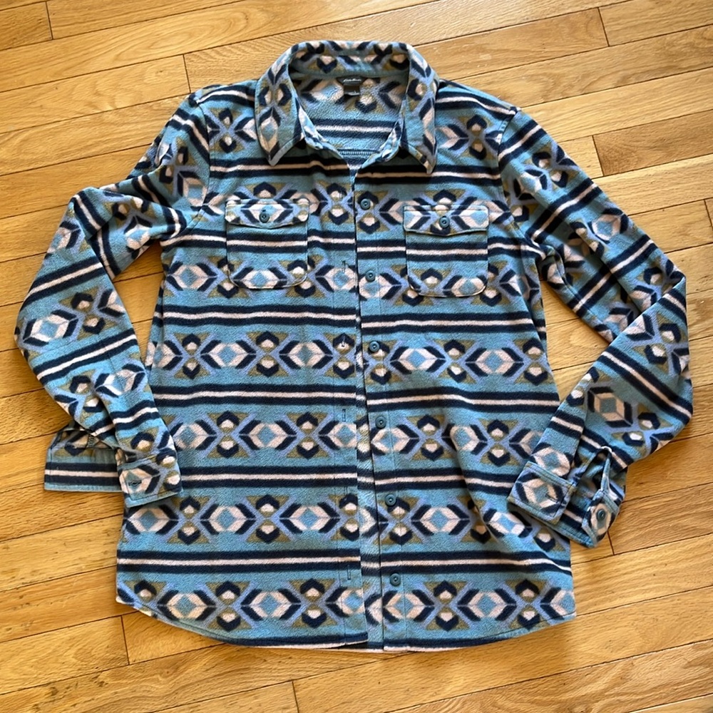 Eddie Bauer Fleece Button Down Shirt
